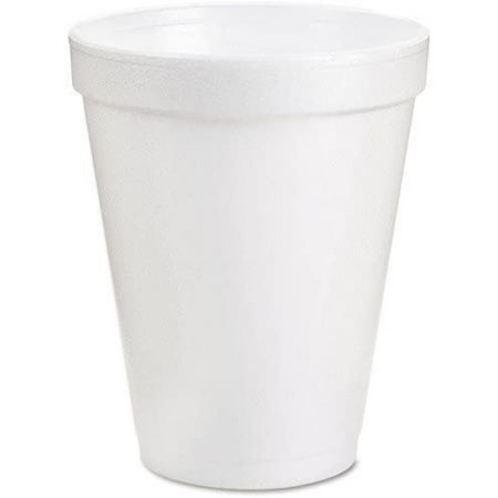 

CYQUIO Drink Foam Cups 8 oz White 1000 Count