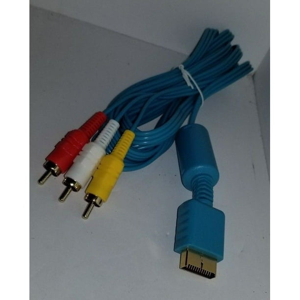 10FT BLUE Pro AV Audio Video cable With Gold Connections Playstation 2 PS2 - Walmart.com