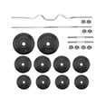 thumbnail image 1 of Kit De Pesas Barra Recta Barra Z Mancuernas 80 Lbs Discos negro 1 Xtreme Life DPDCK5000000, 1 of 7