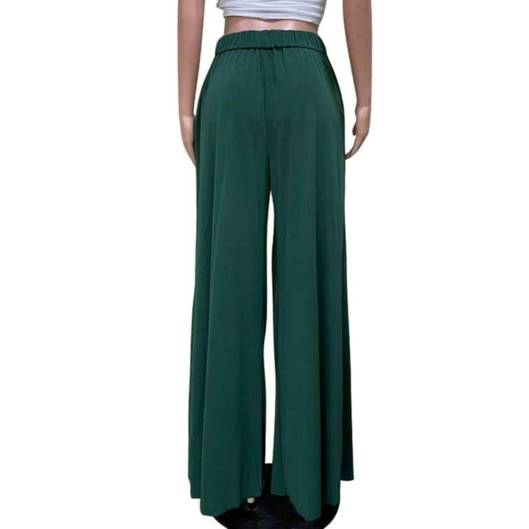 Flowy Pants For Women High Waisted Wide Leg Palazzo Pants Trousers