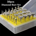 thumbnail image 3 of Juego de Rebabas de Pulido con Cabezal de Pulido Recubierto de Diamante de 50 Piezas para Accesorios de Pulido EléCtrico de Herramientas Rotativas, 3 of 5