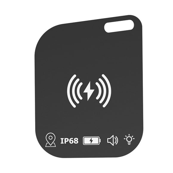 Peggybuy Wireless Charging Wallet Tracker Card Works for Apple Find My Ultra Thin Tracker