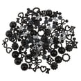 thumbnail image 2 of de de plástico para decoraciones de espalda plana para decoraciones de resina hechas Negro perfecl Parche de perlas, 2 of 8
