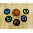 Basketball Training Disc Spot Markers 5Pack Court Floor Poly Spots