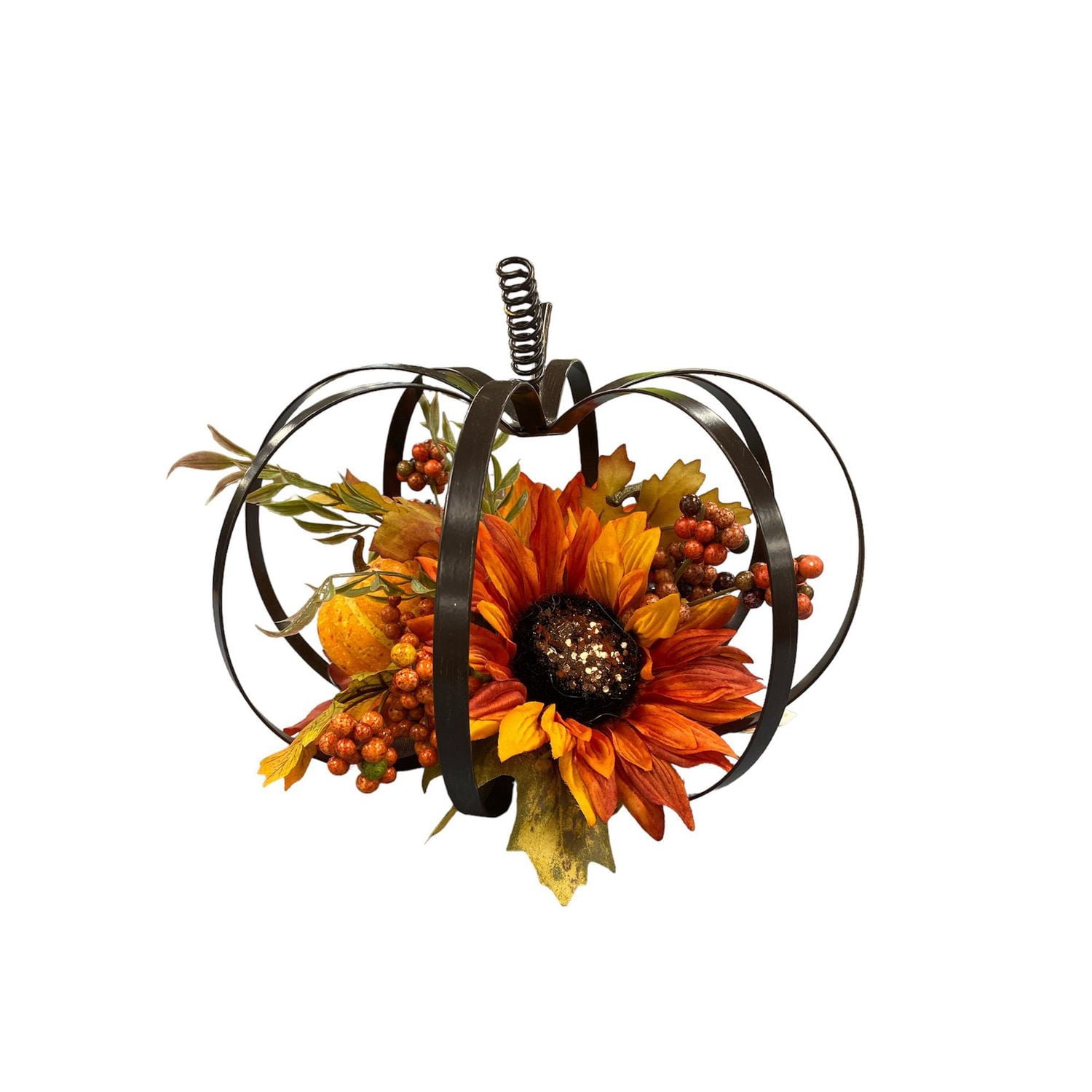 Way To Celebrate Dark Orange Metal Sunflower Frame