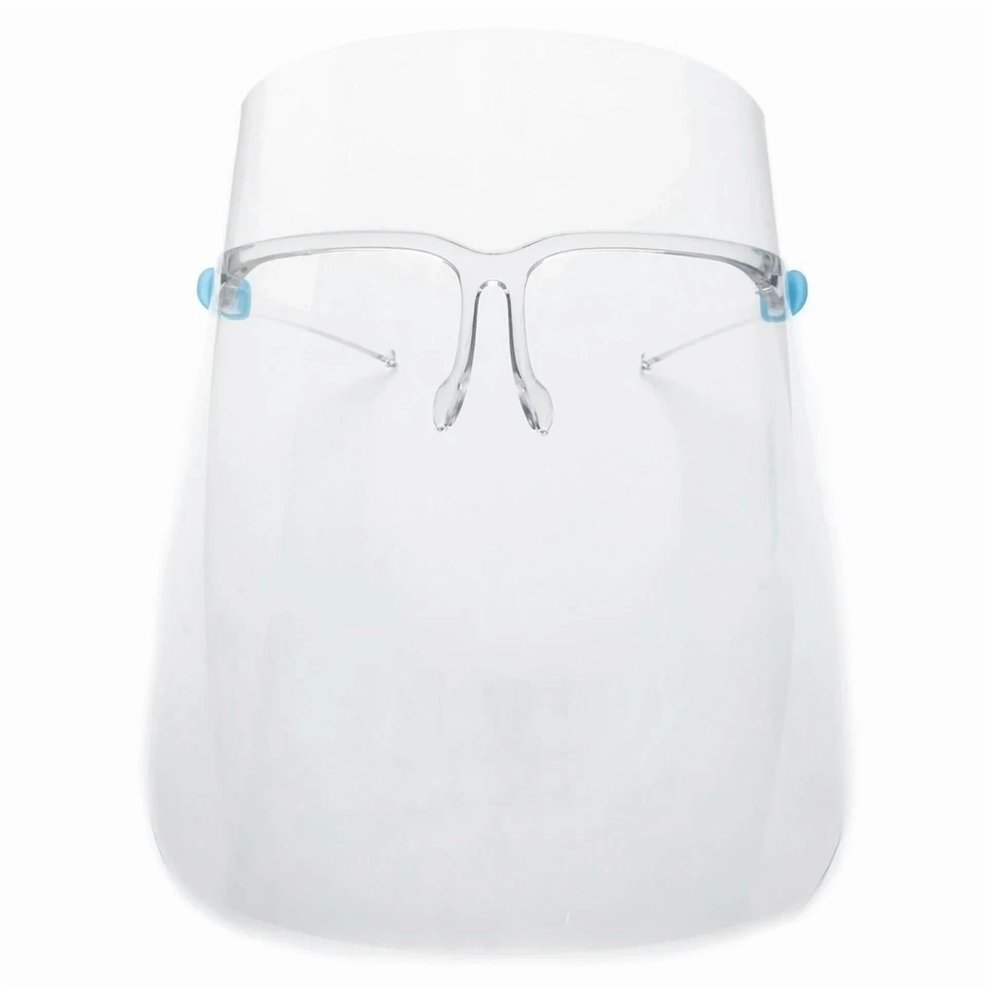 Safety Glasses W Visor Dust Protection Full Face Shield Protector Clear Anti Fog