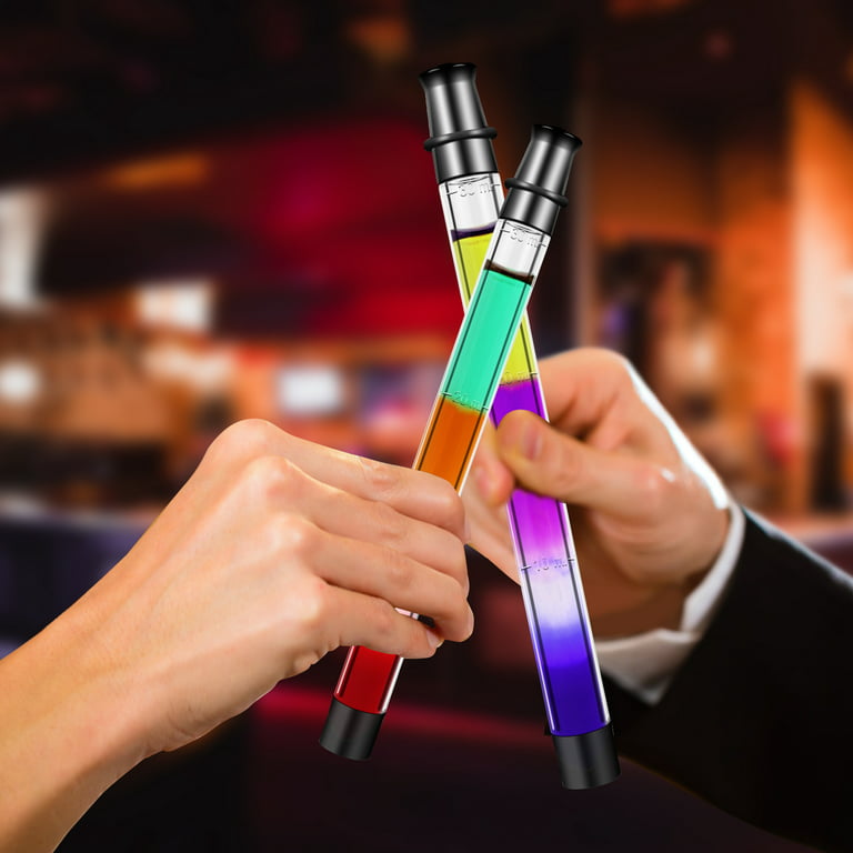 HEBEERNEW portable shot straw take shots tube straw Shot Holder Straw for  Drinks Chasers tool party bar gifts 