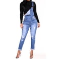 thumbnail image 1 of Julyccc Womens Ripped Denim Dungaree Jumpsuit Bib Overall Jeans Pants, 1 of 4