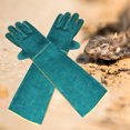 thumbnail image 3 of SPRING PARK 2Pcs/Pair Animal Handling Gloves thickened cowhide Anti bite/scratch Gloves Gloves Feed Gloves for Dog Cat Bird Snake Parrot Lizard Wild Animals, 3 of 7