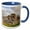 Blue/White, variant on 3drose, House of the Halach Uinic,tulum Mayan Port City Ruins in Tulum, 11oz Magic Transforming Mug