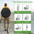 thumbnail image 6 of Camping Shower Tent, Outdoor Pop Up Changing Tent, Portable Bathroom Toilet Tent Privacy Tent with Portable Bag for Camping, Beach, Hiking, Travelling, 6 of 6