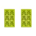 thumbnail image 1 of 2pcs Molds Animals Cake Silicone Non-Stick Baking Pan Mould Small Bakeware Decorating Tool Cooking Gadget Self-Assembly Green, 1 of 8