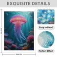 thumbnail image 3 of Diamond Art Kit for Adults, Underwater Radiant Marine Life Diamond Painting for Adults Beginners, DIY Diamond Art Painting Kits, 5D Diamond Painting Crafts for Home Decor 12x16 Frameless, 3 of 7