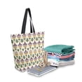 thumbnail image 2 of FORMRS Womens Canvas Tote Bag with Zipper Inner Pocket Shoulder Handbag, Beige Floral Pattern, 2 of 7