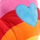 thumbnail image 4 of GOOHOCHY 1 cojín de peluche con forma de corazón de arcoíris para el hogar, la tienda o el coche (estilo corazón)., 4 of 8