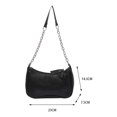 thumbnail image 2 of Bolsa Casual Ladies PU Leather Pure Color Vintage Shoulder Underarm Hobos Bag Tote JShteea Para Estrenar, 2 of 9