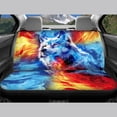 thumbnail image 6 of Uourmeti Wolf Fire Print Car Seat Covers 3 Pack Car Seat Covers Set Fashion Soft Suitable for Truck Cars, 6 of 10