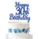 thumbnail image 1 of Topper para pastel Decoburst azul con brillo Feliz 30.º cumpleaños, 1 of 5