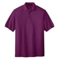 thumbnail image 5 of Yellow Rooster Male Silk Touch Polo Men Extended T-Shirts Deep Berry L, 5 of 7