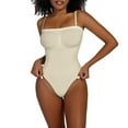 thumbnail image 2 of ZQUUVOU Shapewear Tummy Control for Women Seamless Bodysuit with Adjustable Straps Lightweight Body Shaper Suits White, 2 of 6