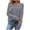 Gray, variant on MaFYtyTPR Women's Sweater Tops Casual Solid Color Crew Collar Fall/Winter Long Sleeved Loose Sweaters Blouse Blue L