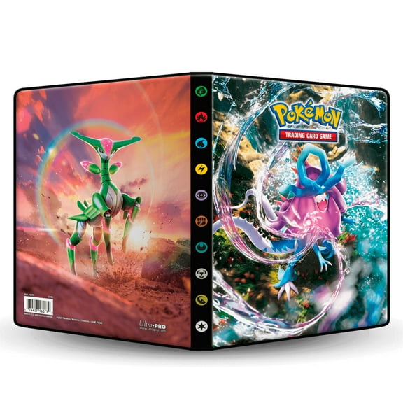 Scarlet and Violet Walking Wake and Iron Leaves 9-Pocket Portfolio for Pokémon