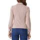 thumbnail image 3 of INSPIRAR CHIC Blusa Elegante Casual de Manga Larga con Cuello Choker y Estampado de Houndstooth para Mujeres XS Rosa, 3 of 6