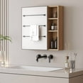 thumbnail image 4 of Bathroom Wall Mirror Cabinet, Medicine Cabinet with Single Door and Shelf, Medicine Cabinet Mirror, Wall Mirror Cabinet, 4 of 5
