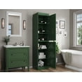 thumbnail image 2 of 100% Solid Wood 16.5" Bathroom Cabinet with Doors, 2 of 5