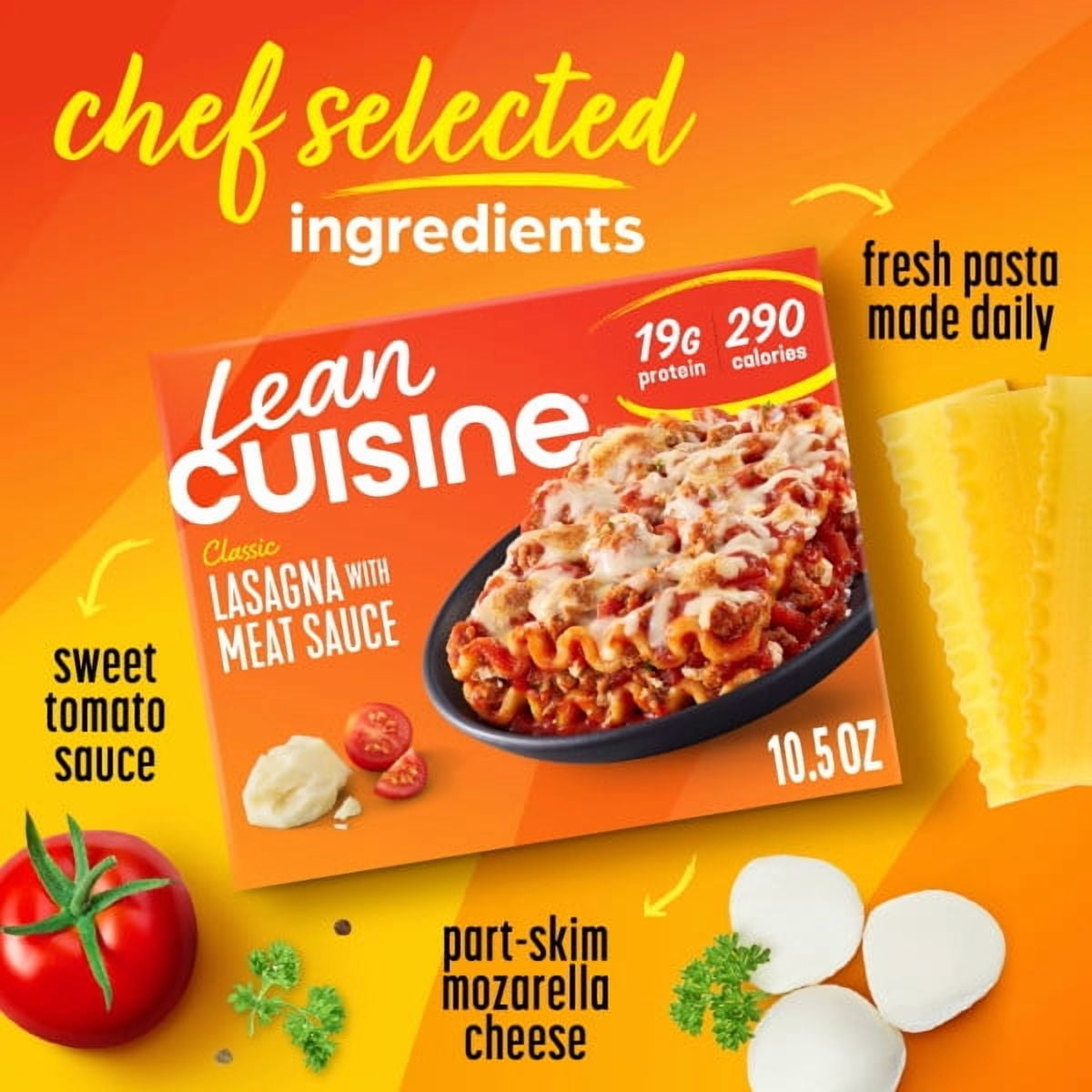 Lean Cuisine Lasagna w/ Meat Sauce 10.5 oz, Pack of 12