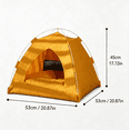 thumbnail image 3 of Portable and foldable outdoor shade cat tent dog tent, L Size Fold‑Up Pet Bed Tent, Durable Oxford Fabric Pet House for Medium‑Size Pets, 3 of 5