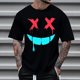 thumbnail image 2 of Camisetas de Cuello de la Tripulación de los Hombres de Poliéster Impreso en Seco Rápido, Cuello Redondo de Corte 3D para Gimnasio, Carrera, Ciclismo Y Ocasional, 2 of 4