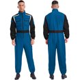 thumbnail image 5 of LiiYii Mens Long Sleeve Coverall Coverall With Zipper Pockets Fireman Mechanic Racing Uniform Navy Blue XXL, 5 of 5