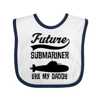 Inktastic Future Submariner Like Daddy Boys or Girls Baby Bib