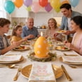 thumbnail image 5 of AZXY Easter Decorations, Orange Polka Dot Egg-Shaped Candle, Spring Tabletop Ornament for Home Kitchen Garden Party Supplies Indoor Outdoor Room Decor, 5 of 7