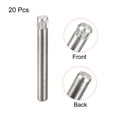 thumbnail image 3 of 3x25mm 304 Stainless Steel Dowel Pins, 20 Pack Knurled Head Flat End Dowel Pin, 3 of 6