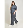 thumbnail image 2 of Conjunto casual blusa + pantalon Roman Fashion /Tallas Extras, 9006 (Azul marino) azul marino 36, 2 of 6