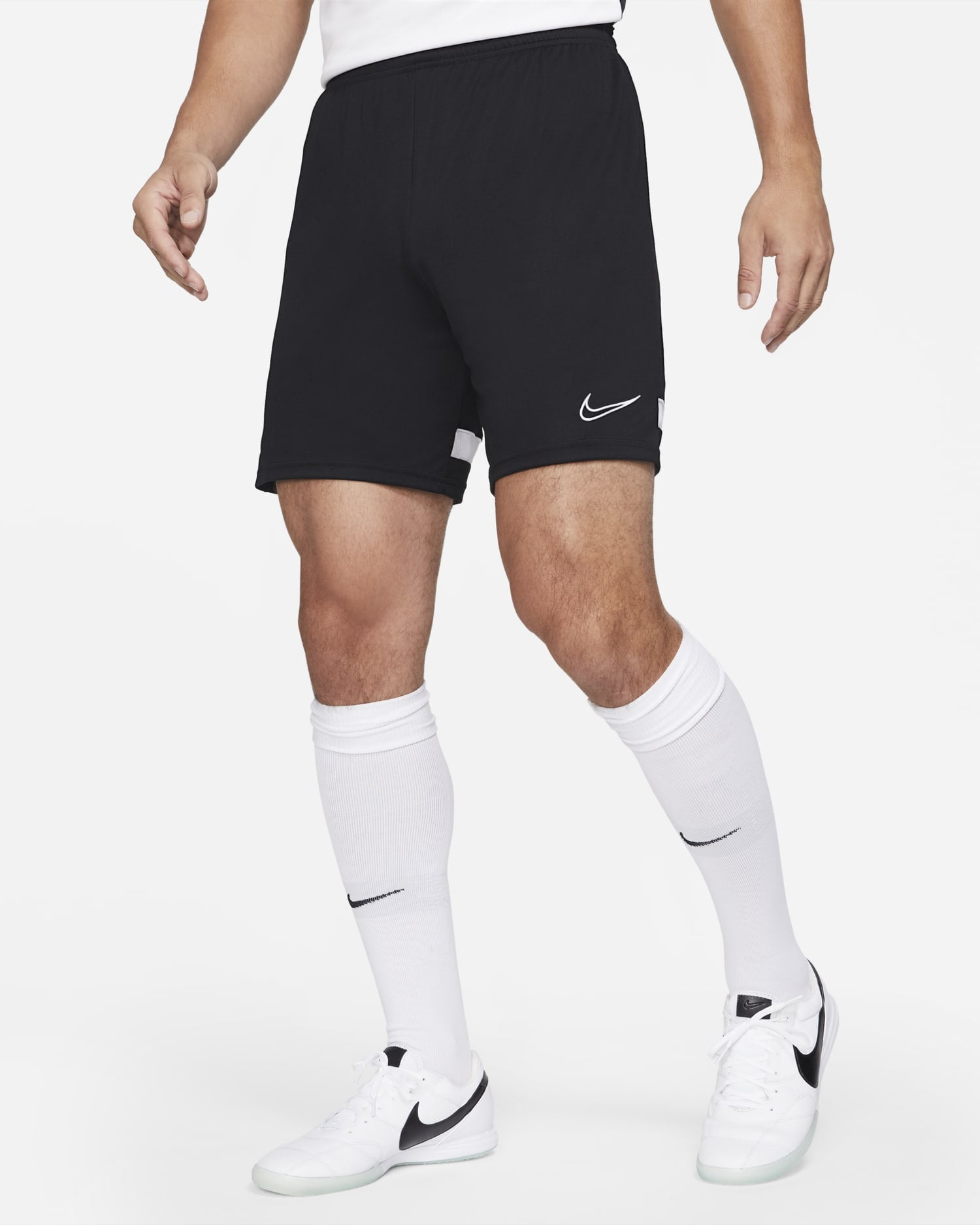Gematigd haar Uitbeelding Nike Dri-FIT Academy Men's Knit Soccer Shorts, Black/White, XL - Walmart.com
