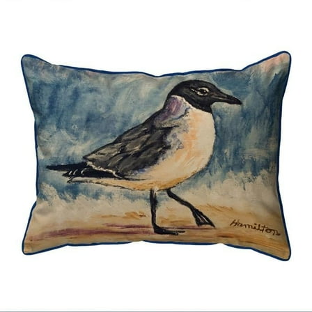 Betsy Drake SN1202 11 x 14 in. Laughing Gull Small Indoor & Outdoor Pillow