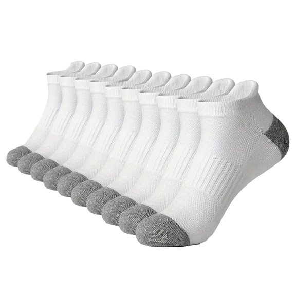 LIaqionyy Mens 5 Pack Cotton Ankle Socks Soft Breathable Comfort Casual Running Short Sports Activewear