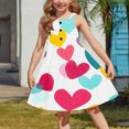 thumbnail image 2 of Ugoldhm Girls Flowy Dresses Sleeveless Boho Dress Button Pocket Tiered Sundress Summer Outfits Size 2-12, 2 of 8