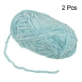 thumbnail image 3 of Unique Bargains 2 Pelotes Fil Velours Fil Chenille 87,49 Verges Polyester Fil Doux pour Couverture 2 Pcs Bleu Lac, 3 of 7