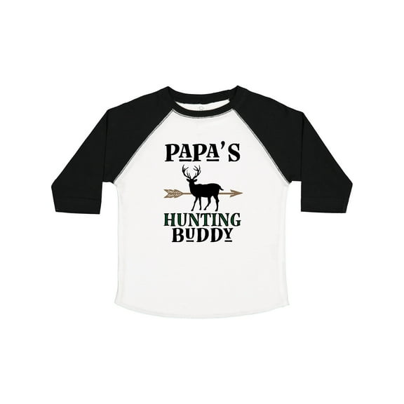 Inktastic Papa Hunting Buddy Bow Hunter Boys or Girls Toddler T-Shirt