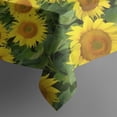 thumbnail image 5 of Blue Sky Sunflower Field Pattern Square Tablecloth,Waterproof Square Table Cover,Wipeable Spillproof Washable Table Cover for Home Kitchen Party Decor 42"X42"(107x107cm), 5 of 6