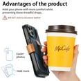 thumbnail image 6 of Dteck for iPhone 16 Pro Wallet Case with RFID Blocking Credit Card Holder,Wristband Strap Kickstand PU Leather Flip Shockproof Cover Women Men for iPhone 16 Pro Case,Blue, 6 of 8