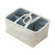 thumbnail image 3 of Cesta de almacenamiento tejida multifunción, resistente, ligera, portátil, organizador de almacenamiento Blanco, 3 of 9