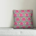 thumbnail image 2 of Creative Products Hibiscus Stripes 16x16 Indoor / Outdoor Pillow, 2 of 2