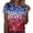 Z1 Blue, variant on Women's Star Print Top with 4th of July 250th Anniversary Patriotic American Flag Crewneck Short Sleeve Casual T Shirt USA Celebration Pullover Fashion Tee