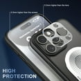 thumbnail image 6 of ELEHOLD for iPhone 16 Pro Magnetic Case,Thin Fit Translucent Matte Back Slim Compatible with Mag Safe Accessory Build-in Invisible Stand Shockproof Heat Dissipation Phone Cover,Silver, 6 of 10