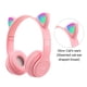 thumbnail image 2 of Luz de flash Oreja de gato Auricular Control de voz Dibujos animados compatibles con Bluetooth con micrófono, 2 of 7